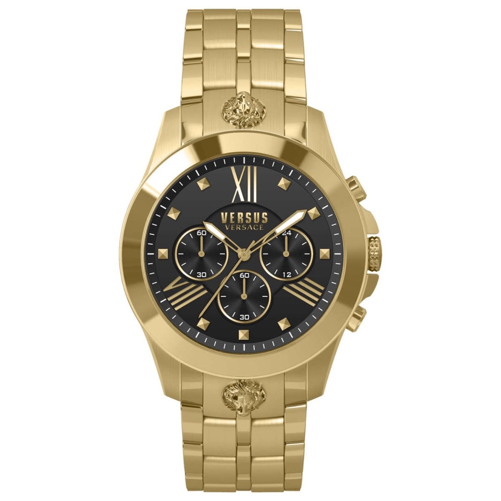Ship same day - New Authentic VERSUS VERSACE Chrono Lion Bracelet Watch